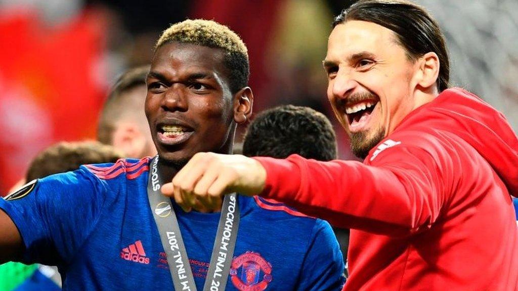 Paul Pogba and Zlatan Ibrahimovic