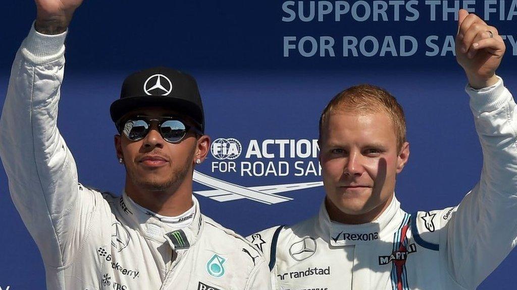 Lewis Hamilton and Valtteri Bottas