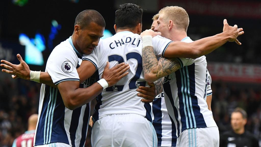 West Brom celebrate