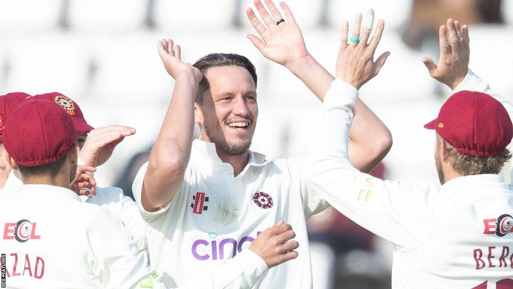 Northants won one and lost two of the games played by Chris Tremain in 2023