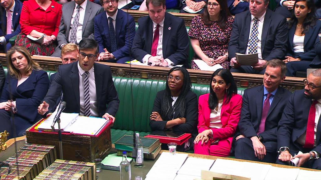 Rishi Sunak in the House of Commons