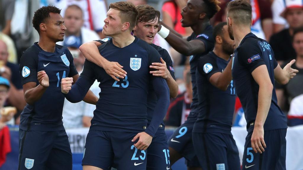 Alfie Mawson celebrates