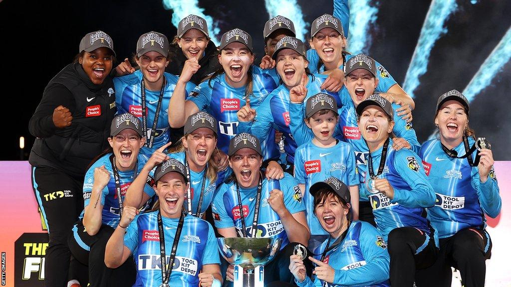 Adelaide Strikers celebrate their 2022 Women's Big Bash triumph