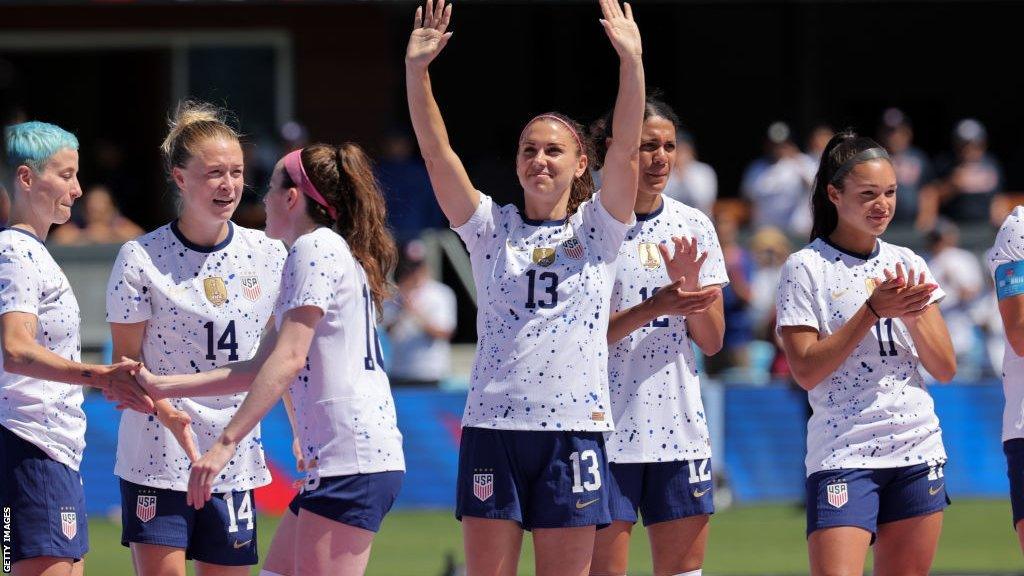 USA celebrate beating Wales