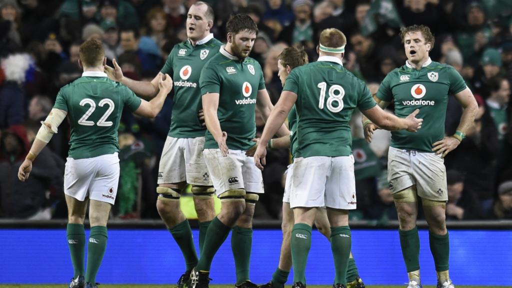 Ireland celebrate France win