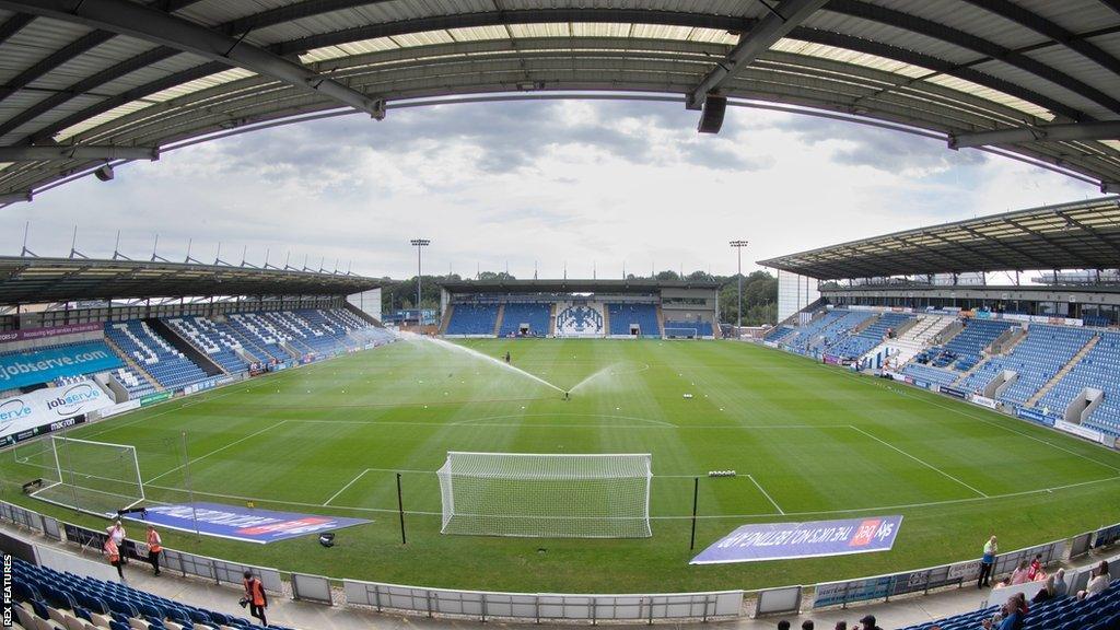 General view of Colchester's home ground