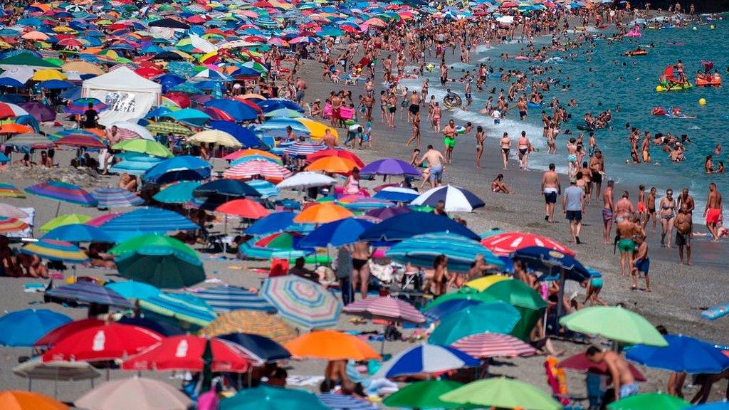 Tourists in Spain