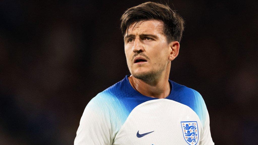 Harry Maguire in action for England against Scotland