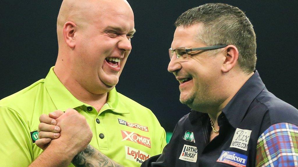 Michael van Gerwen and Gary Anderson