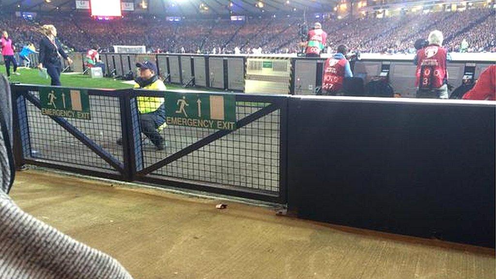 Restricted view at Hampden