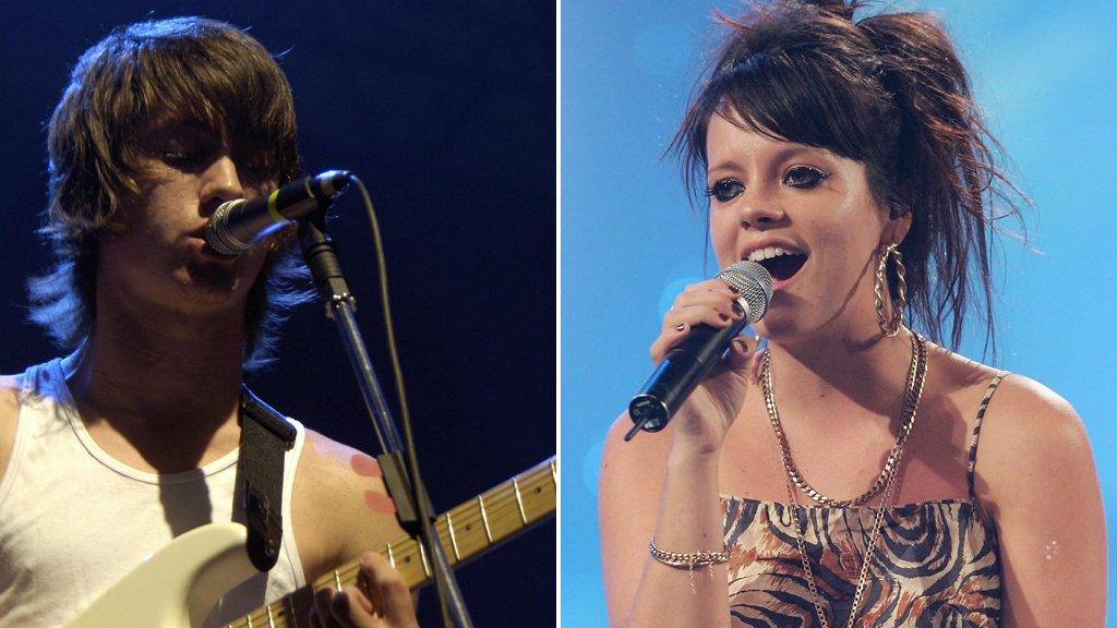 Alex Turner and Lily Allen