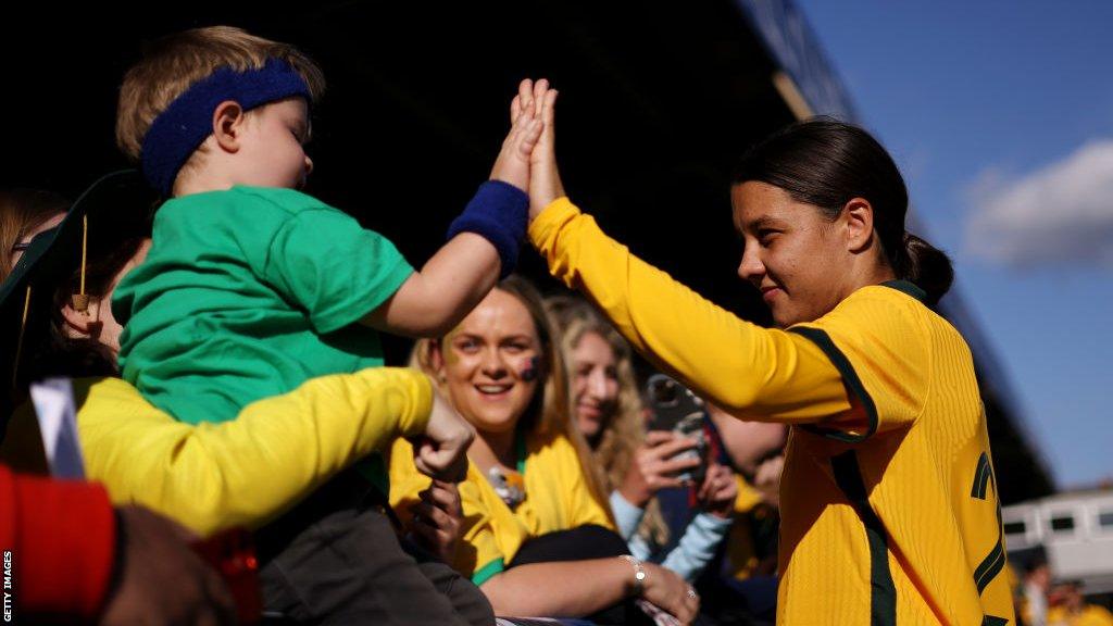 Chelsea striker Sam Kerr is Australia's all-time leading scorer with 61 goals in 116 caps for the Matildas