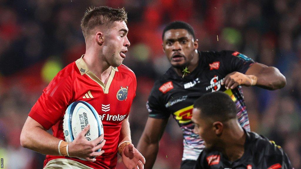 Munster's Jack Crowley in action against the Stormers