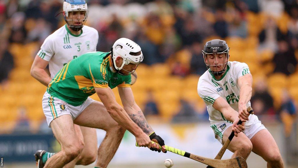 Huw Lawlor and Mikey Butler in action against Kilcormac-Killoughey in last month's Leinster Club semi-final