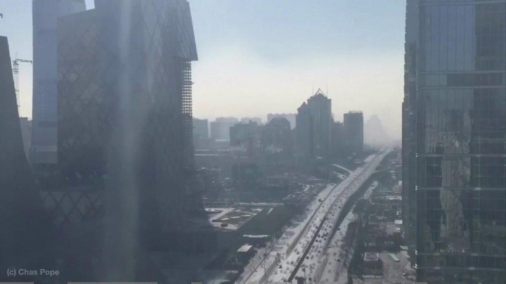 Time-lapse footage of Beijing smog