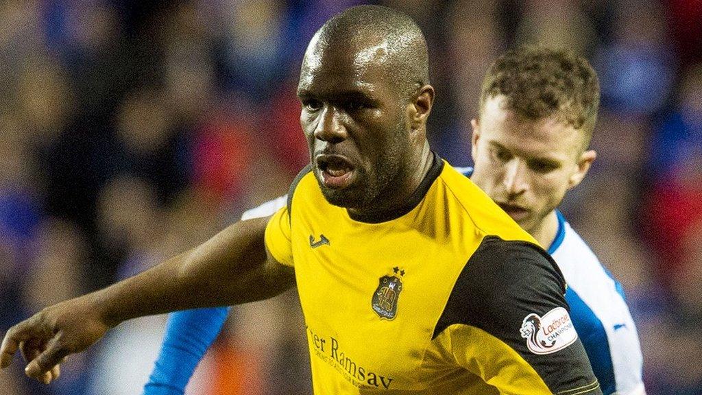 Dumbarton striker Christian Nade