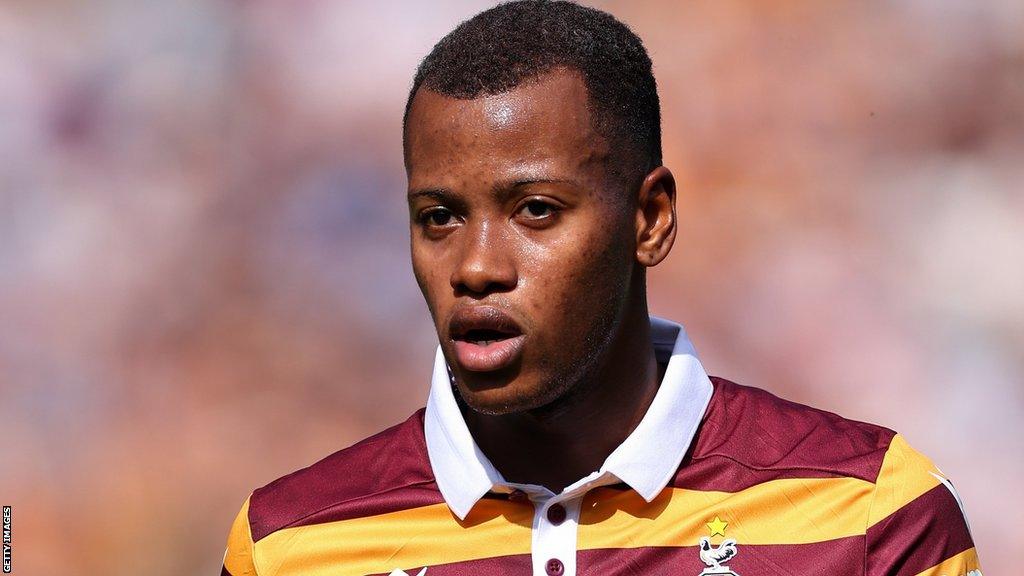 Rayhaan Tulloch scored for Bradford City against Newport earlier this season