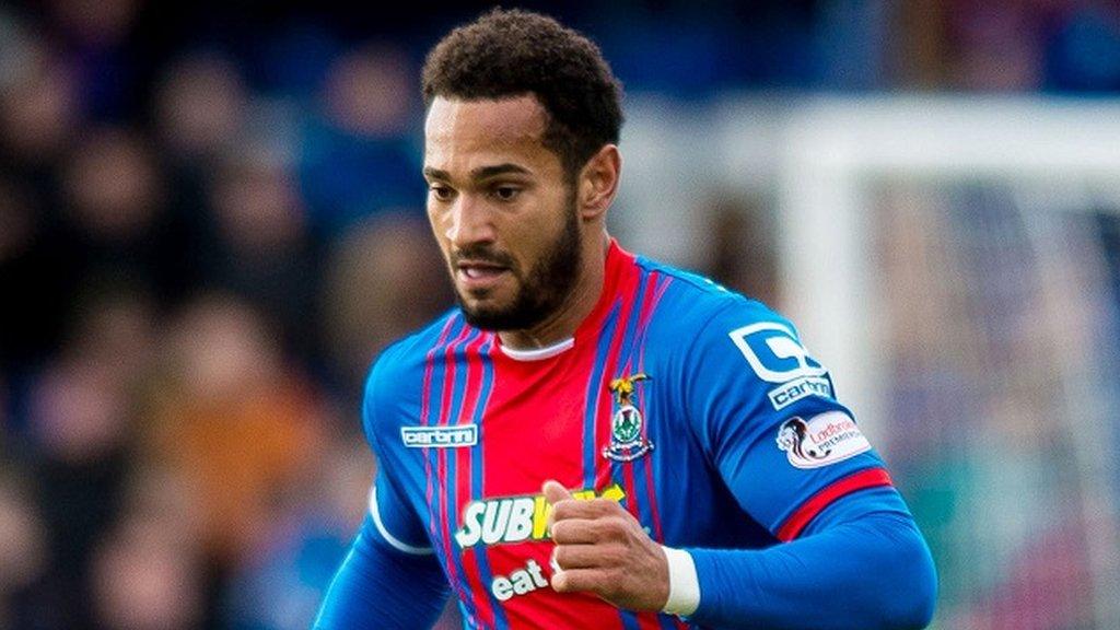 Jordan Roberts in action for Inverness CT