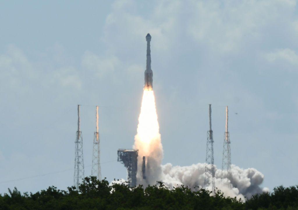 United Launch Alliance Atlas V rocket carrying Boeing's CST-100 Starliner spacecraft launches from pad 41 at Cape Canaveral Space Force Station for NASA's Boeing Crew Flight Test