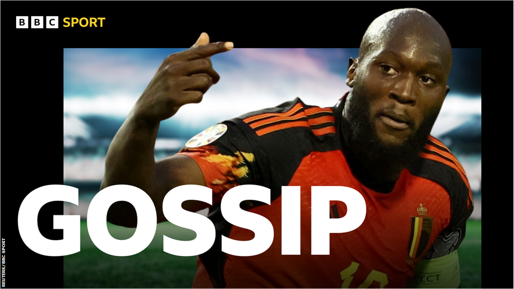 Romelu Lukaku with the BBC Sport Gossip logo