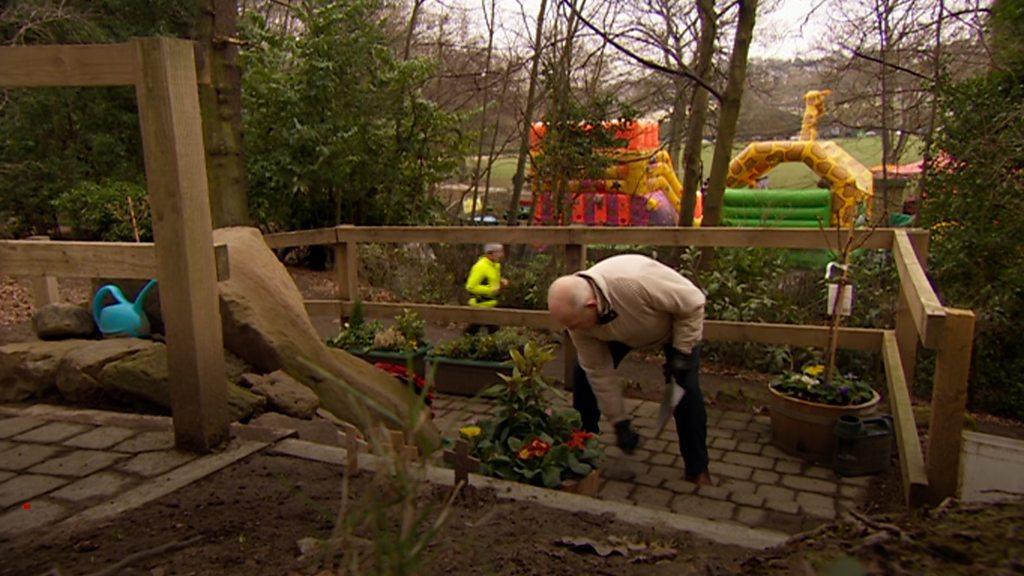 Tony Foulds at memorial in Endcliffe Park