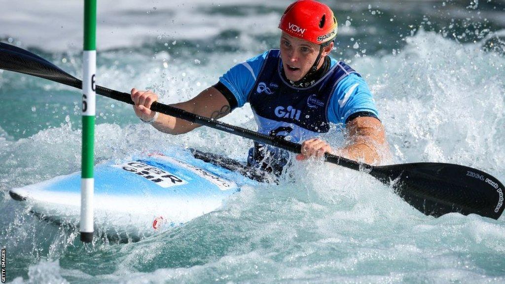 Joe Clarke in action at the World Championships