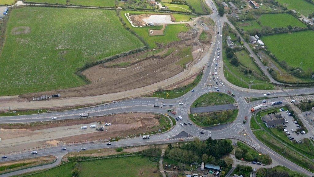 Chiverton Cross roundabout