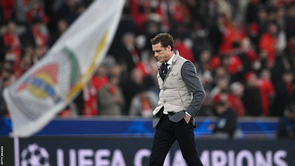 Scott Parker looks dejected during his side's Champions League defeat