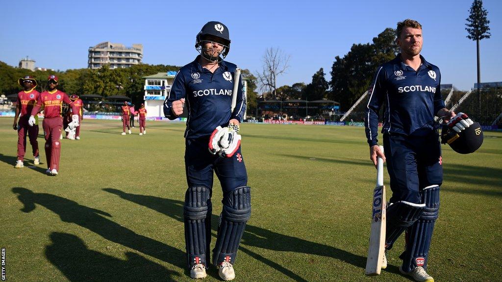 Matthew Cross scored 77 not out in the win over West Indies