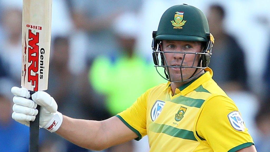 AB de Villiers hit 63 on his return