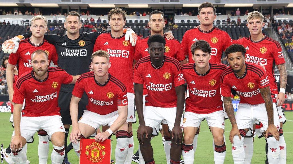 Manchester United's starting XI for friendly against Borussia Dortmund