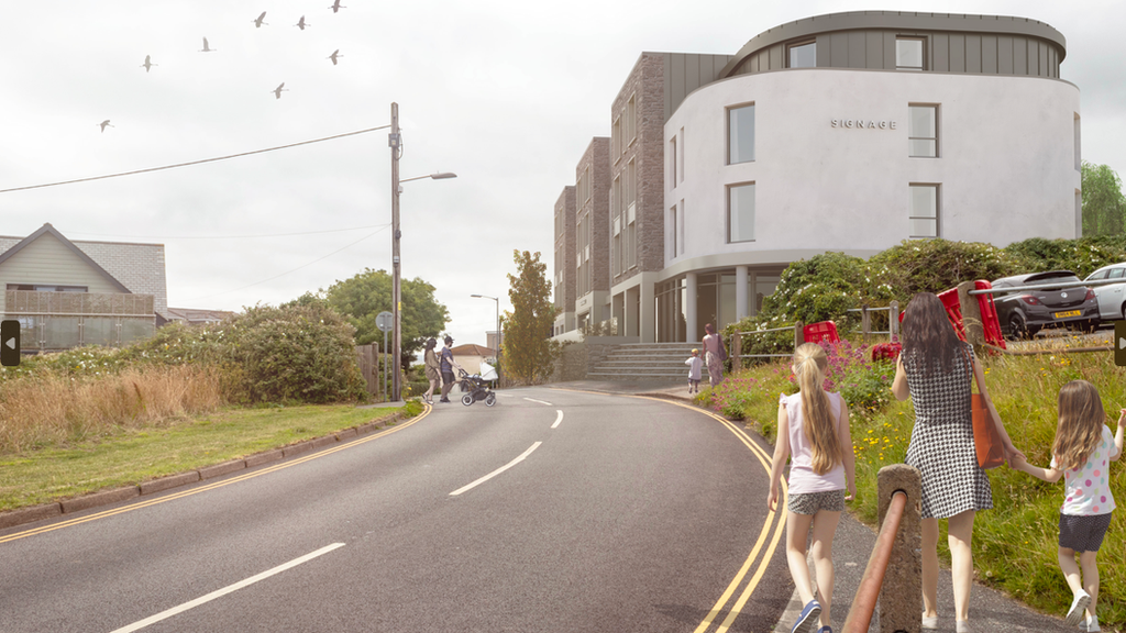 An artist's impression of the proposed hotel in St Ives