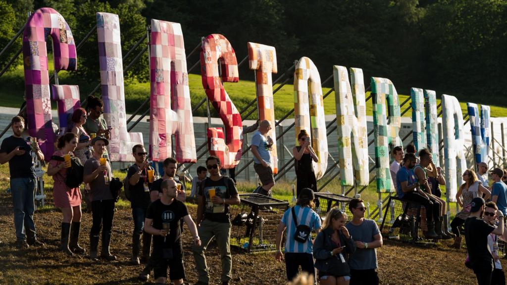 Glastonbury Festival scene