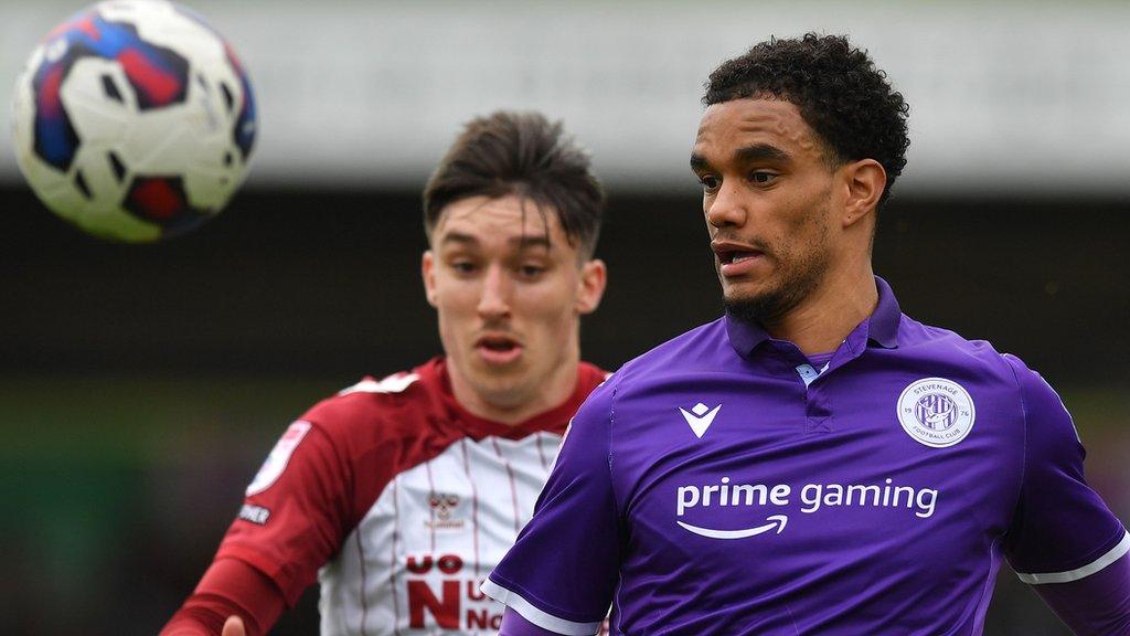 Terence Vancooten in action for Stevenage