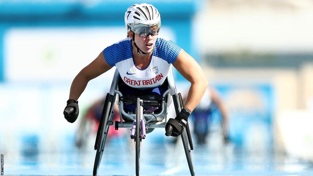 Hannah Cockroft in action at the 2019 World Championships