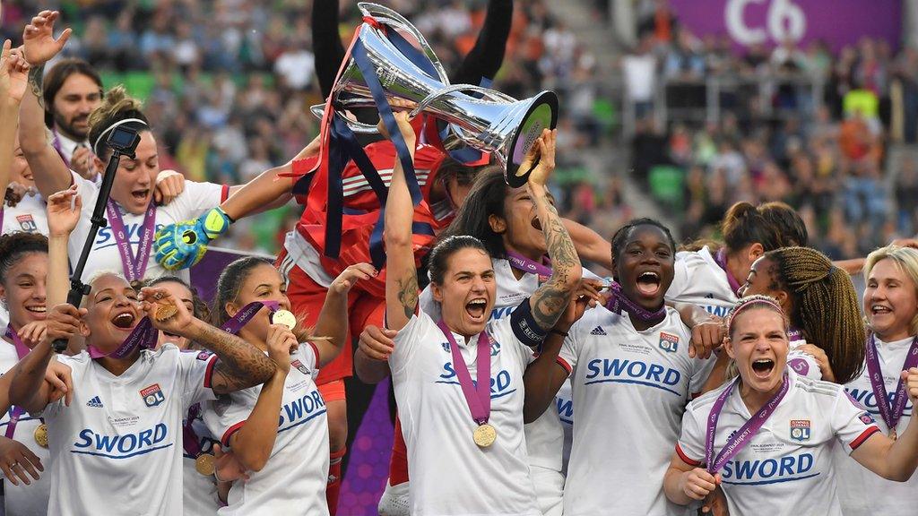 Lyon win win's Champions League trophy