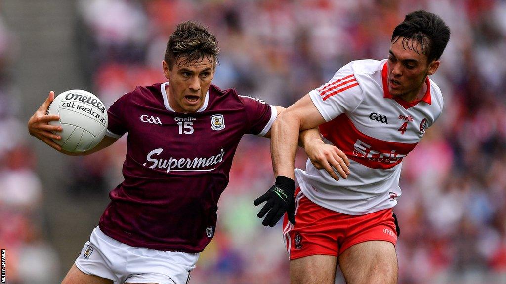 Shane Walsh and Conor McCluskey during last year's All-Ireland semi-final