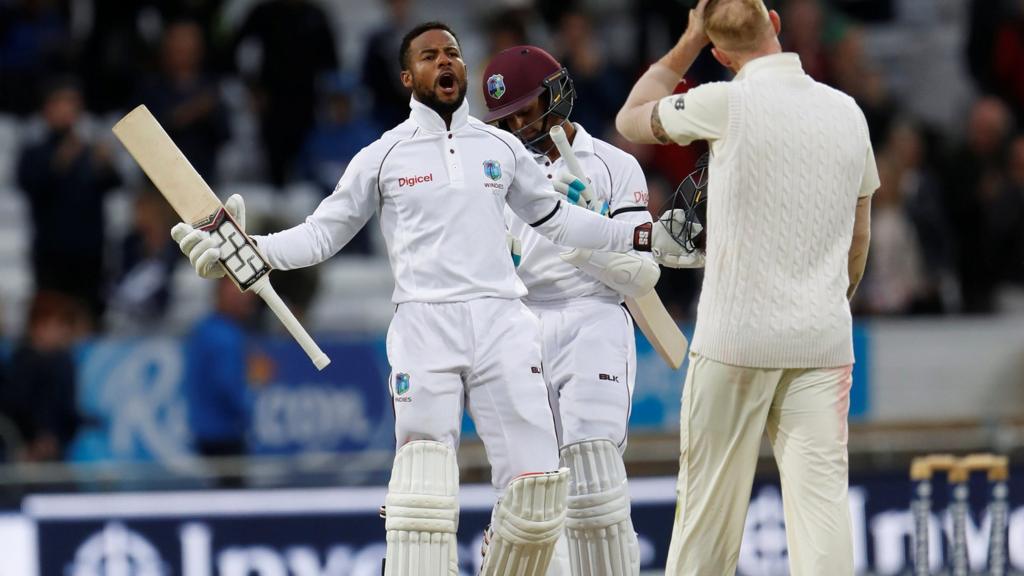 Shai Hope celebrates