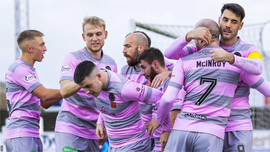 Partick Thistle celebrate