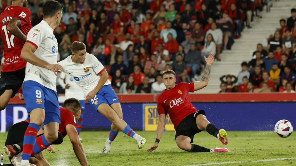 Fermin Lopez scoring for Barcelona