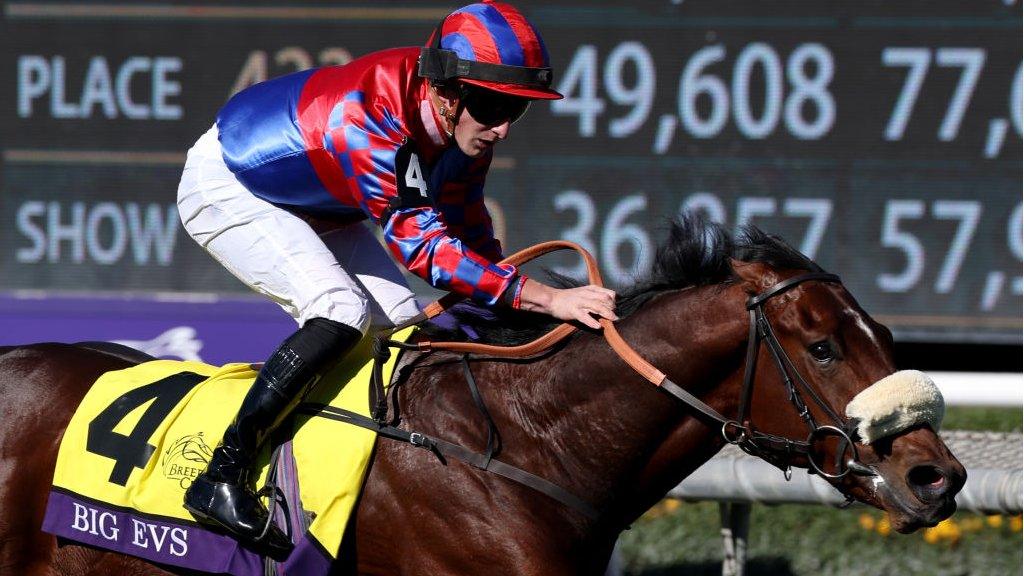 Big Evs won at the Breeders' Cup meeting at Santa Anita under Tom Marquand