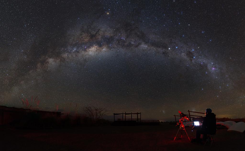 Eternity and Astrophotographer - San Pedro de Atacama, El Loa Province, Chile - by Yuri Zvezdny (People and Space, Runner Up)