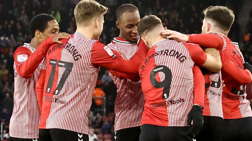 Southampton celebrate a goal