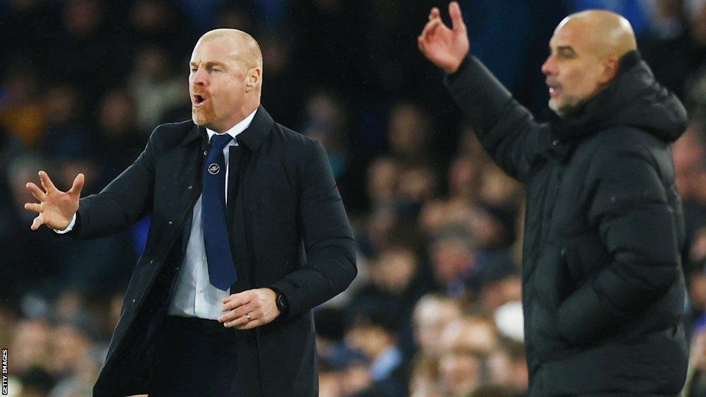 Pep Guardiola and Sean Dyche