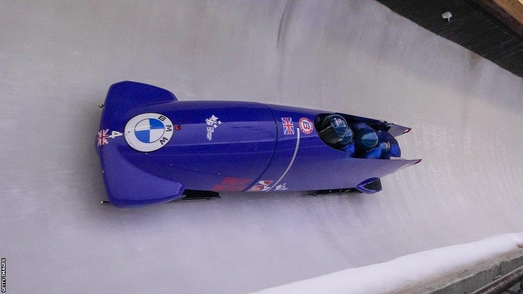 GB's four-man bobsleigh team