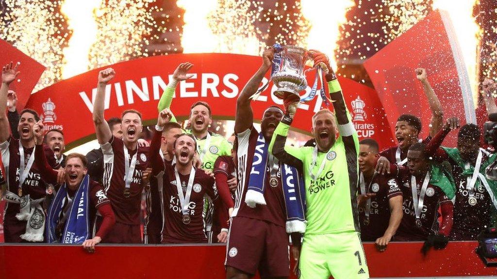 Leicester City, Wembley, FA Cup final, trophy celebrations