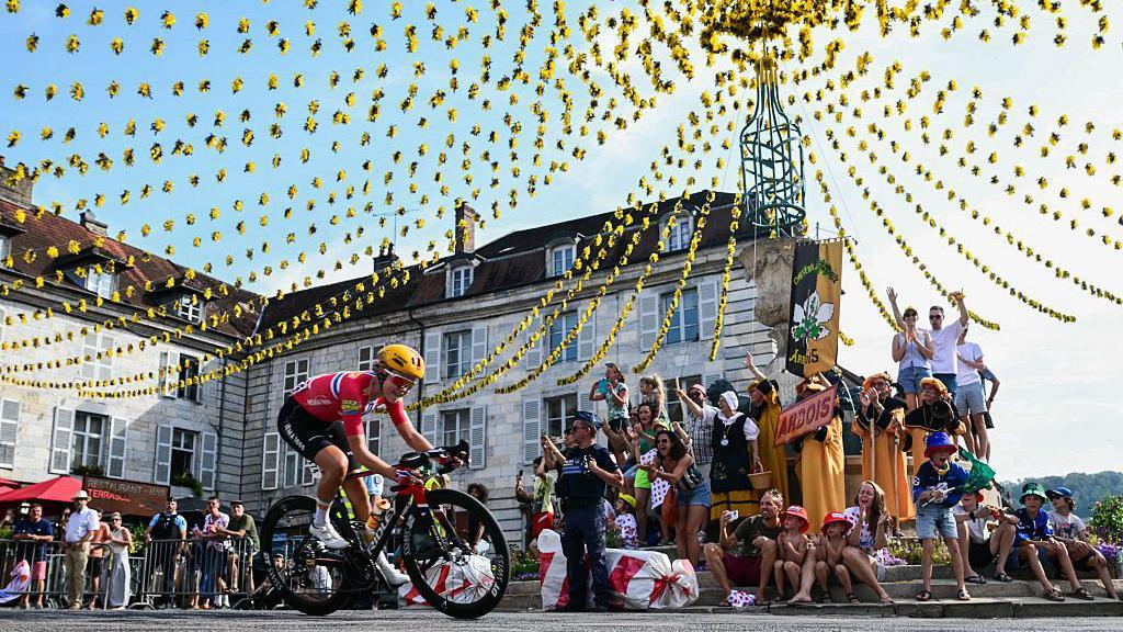 Sigrid Haugset at the Tour de France Femmes