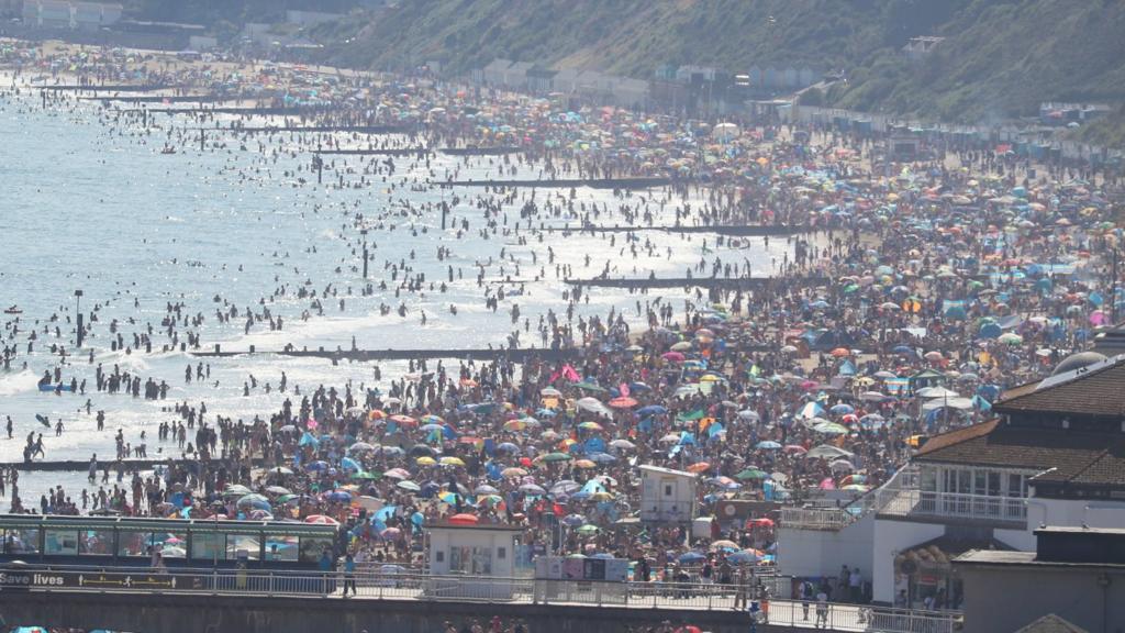 Bournemouth Beach on 24 June