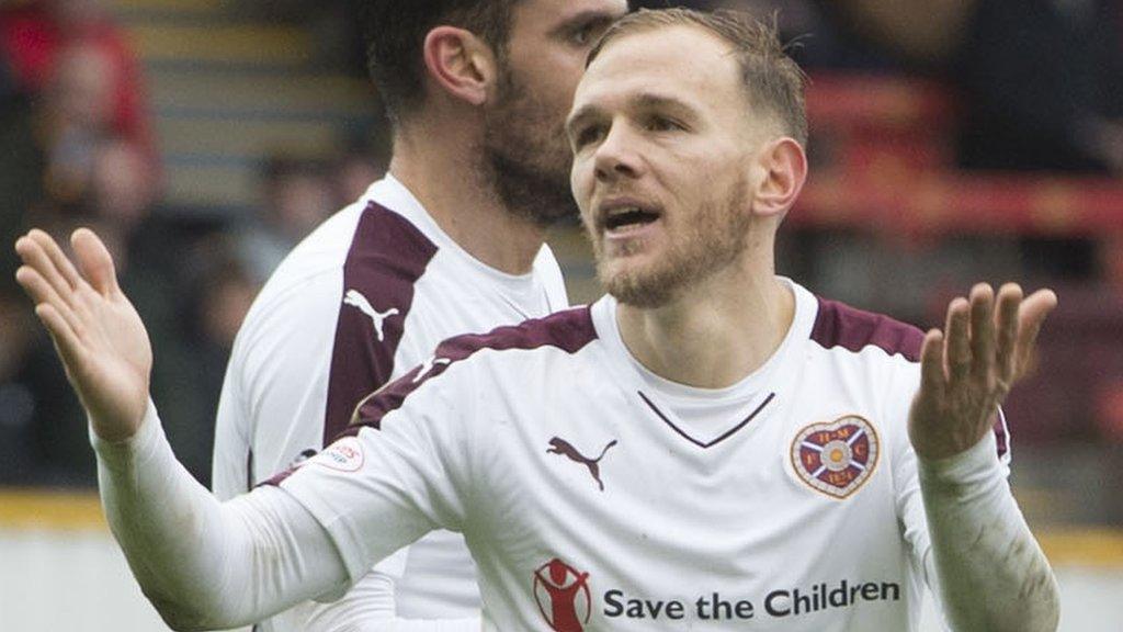 Hearts midfielder Malaury Martin