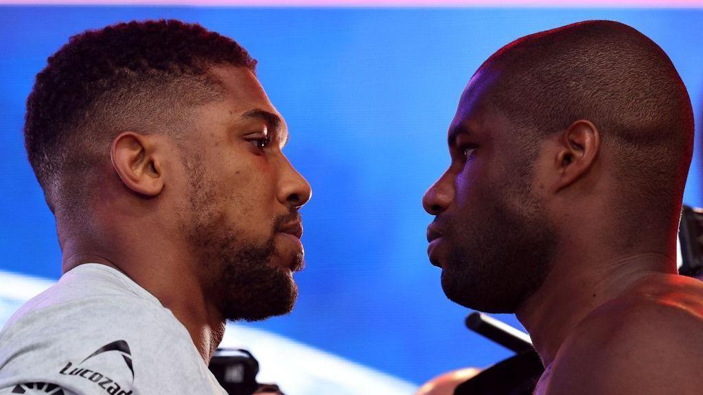 Anthony Joshua faces off with Daniel Dubois